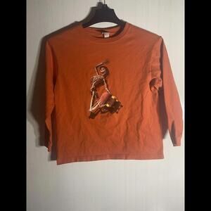 Vintage Old Navy Skateboard Skull T Shirt Kids Large